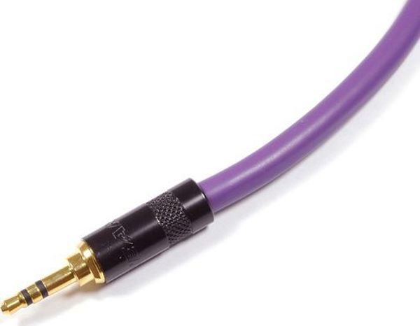 Melodika MDMJ Καλώδιο Ήχου Jack 3.5mm σε Jack 3.5mm Stereo, 0.75m, Μωβ