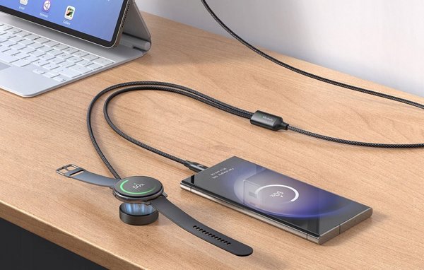 Καλώδιο USB Mcdodo Καλώδιο 2 σε 1 Mcdodo CA-4210 USB-C + φορτιστής Samsung Watch, 60W, 1.2m