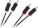 Καλώδιο CABLETECH RCA (Cinch) x2 - RCA (Cinch) x2 1.8m μαύρο (16)