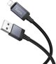 Καλώδιο USB A προς Lightning Hoco 2,4A με Οθόνη 1 μ. X118 Μαύρο