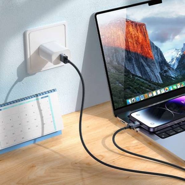 Καλώδιο USB A προς Lightning Hoco 2,4A με Οθόνη 1 μ. X118 Μαύρο