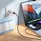 Καλώδιο USB A προς Lightning Hoco 2,4A με Οθόνη 1 μ. X118 Μαύρο