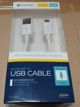 Καλώδιο USB Platinet USB-A - microUSB 1 m Λευκό (PUC1MBW)
