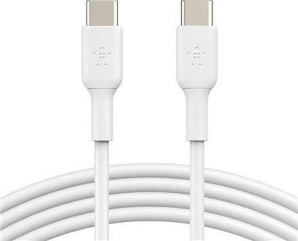 Καλώδιο Belkin USB-C σε USB-C, 2m, Λευκό (CAB003bt2MWH) - Για Smartphone