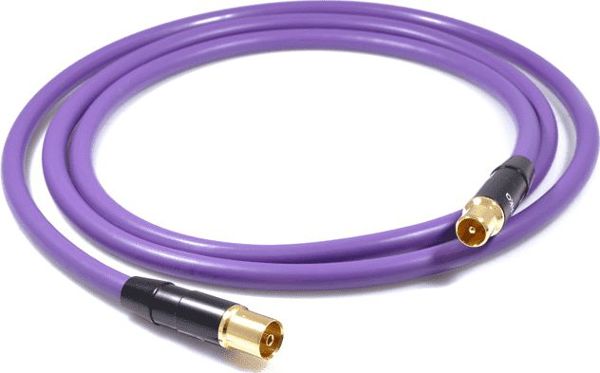 Melodika MDANTGW25 Καλώδιο Κεραίας IEC 2.5m, Μοβ, Ομοαξονικό 1.05mm²