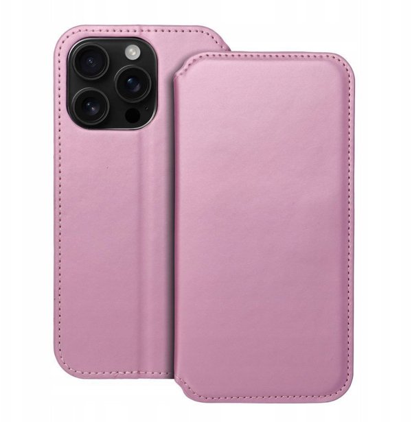 Θήκη DUAL POCKET Book για IPHONE 17 ανοιχτό ροζ