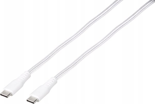 Καλώδιο USB Vivanco Vivanco καλώδιο USB-C - USB-C LongLife Φόρτιση 1.5m, λευκό (62398)