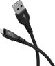 Goobay Καλώδιο Lightning σε USB-A, Υφασμάτινο, Μεταλλικές Συνδέσεις, 3m, Μαύρο