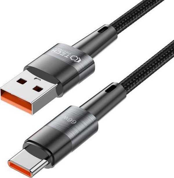 Καλώδιο USB Tech-Protect USB-A - USB-C 0,5 m Μαύρο (9319456607499) 13816355 9319460000000