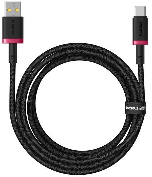 Kabel Baseus Dura USB-Typ C 60W 1m (czerwono-czarny)
