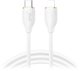 Καλώδιο USB-C - Lightning Miccell VQ-D09, 30W, 1,5μ, Λευκό