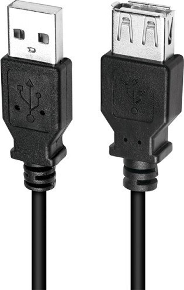 Καλώδιο USB LogiLink USB-A - USB-A 5 m Μαύρο (CU0012B)