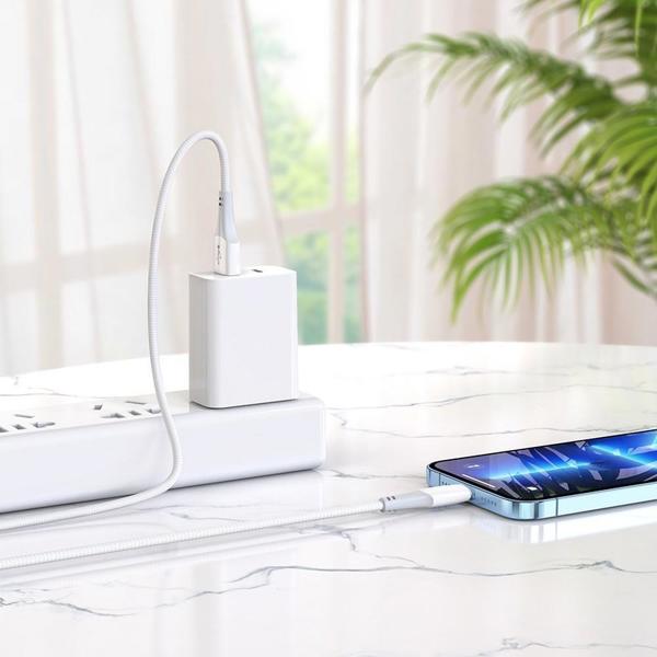 Kabel USB Partner Tele.com USB-A - Lightning Μπιάλυ