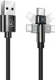 Καλώδιο USB Usams USB-A - USB-C 1 m Μαύρο (US-SJ477)