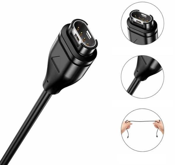Καλώδιο Φόρτισης Tech-Protect MC04 Ultraboost USB-C για Garmin Watch 100cm Μαύρο