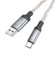 Kabel USB A do USB C Hoco 3A 1 m U112 szary