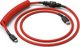 Glorious Coiled Καλώδιο USB-A σε USB-C, 1.37m, Κόκκινο (GLO-CBL-COIL-RED)
