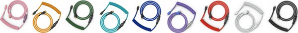 Glorious Coiled Καλώδιο USB-A σε USB-C, 1.37m, Κόκκινο (GLO-CBL-COIL-RED)