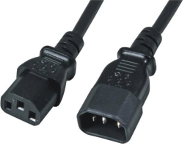 Kαλώδιο Τροφοδοσίας M-CAB 3 ΜΕΤΡΑ POWER CORD C13-C14 - ΜΑΥΡΟ