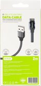 Kabel USB V7 USB-A - Lightning 2 m Szary (50495)