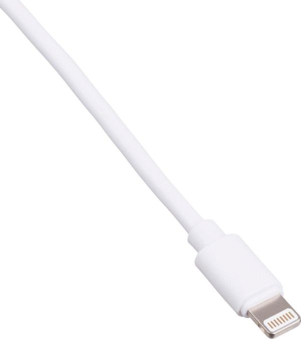 Καλώδιο USB Akyga USB-A - Lightning 1.8 m Λευκό (AK-USB-31)