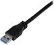 Καλώδιο USB StarTech USB-A - USB-B 1 m Μαύρο (USB3CAB1M)
