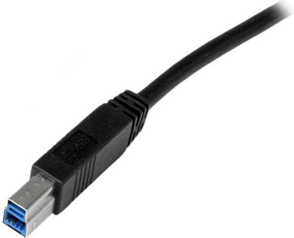 Καλώδιο USB StarTech USB-A - USB-B 1 m Μαύρο (USB3CAB1M)
