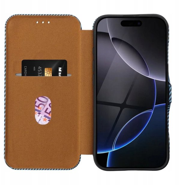 Θήκη FOLIO Side Magnet για IPHONE 16 μπλε