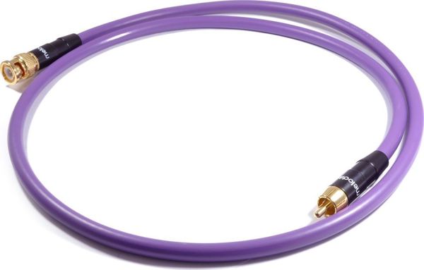 Καλώδιο Melodika MDBNR RCA σε BNC, 0.75m, OFC Χαλκός, Μωβ