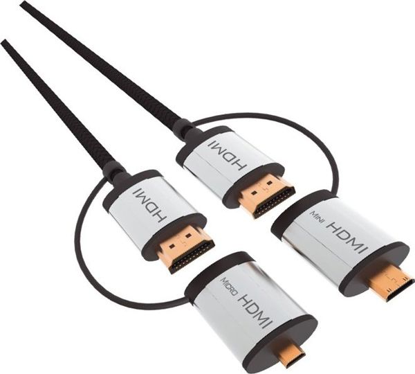 Καλώδιο Omega HDMI - HDMI 1.5m γκρι (OCHBA1G)
