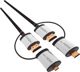 Καλώδιο Omega HDMI - HDMI 1.5m γκρι (OCHBA1G)