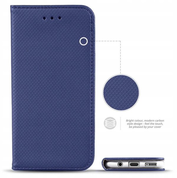 Θήκη Kabura SMART CASE Book για MOTOROLA G86 5G μπλε