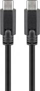 Καλώδιο Goobay USB-C σε USB-C, 3.2, 2m, Μαύρο (533577)