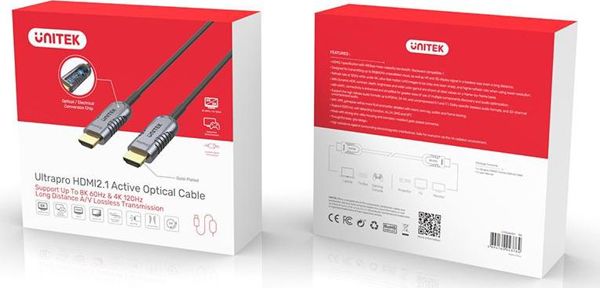 Καλώδιο Unitek HDMI - HDMI 40m γκρι (C11032DGY)