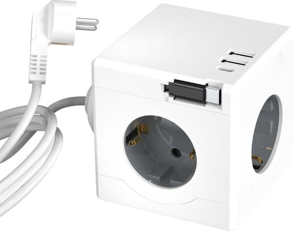 Καλώδιο τροφοδοσίας MicroConnect Power Cube, 3 υποδοχές Schuko,