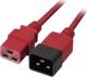 Lindy Καλώδιο Τροφοδοσίας 30123, Προέκταση IEC C19 σε IEC C20, 16A, 250V, Κόκκινο, 1m