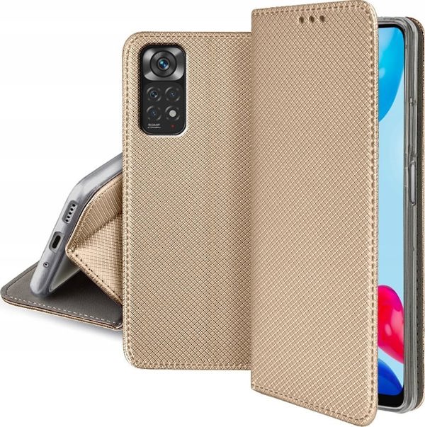 Kabura Smart Case βιβλίο για XIAOMI Redmi NOTE 11 / 11S χρυσό