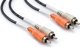 Hosa CRA-203 Καλώδιο RCA (Cinch) 2x σε 2x, 3m, Μαύρο