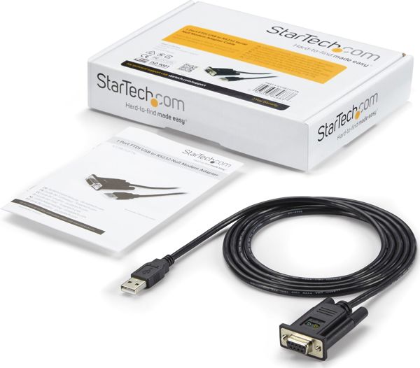 StarTech USB-A Σε RS-232 Καλώδιο Μετατροπής, 1.7m, Μαύρο (ICUSB232FTN)