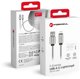 Καλώδιο Forcell F-Energy USB-A σε Lightning 2.4A 12W Μεταλλικό 2m - Ασημί