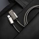 Καλώδιο Forcell F-Energy USB-A σε Lightning 2.4A 12W Μεταλλικό 2m - Ασημί