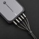 Καλώδιο Forcell F-Energy USB-A σε Lightning 2.4A 12W Μεταλλικό 2m - Ασημί