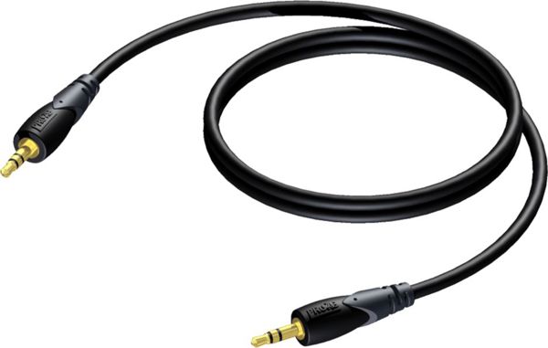 Procab CLA716 Καλώδιο Ήχου Jack 3.5mm σε Jack 3.5mm 1.5m Μαύρο