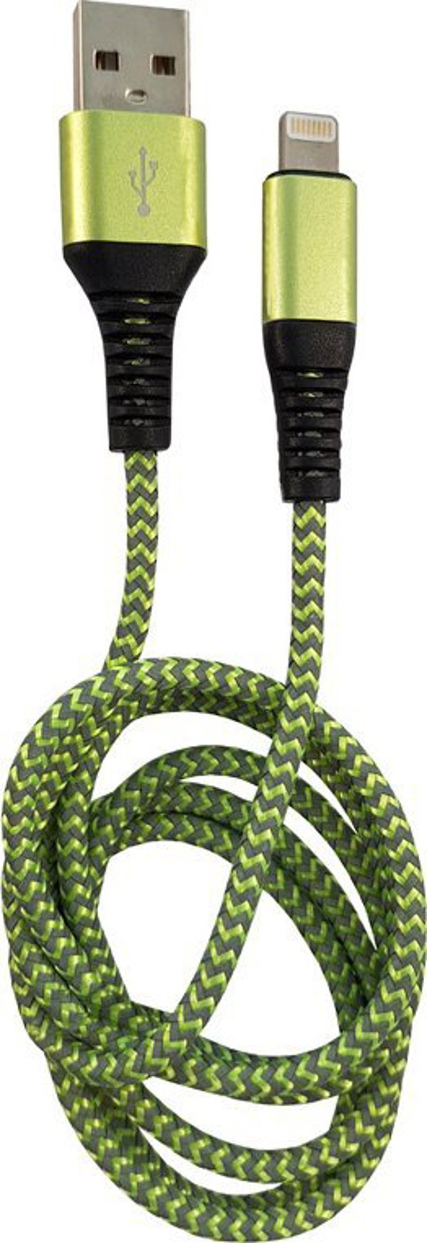 Καλώδιο USB LC-Power USB-A - Lightning 1 m Πράσινο-γκρι (31331G)
