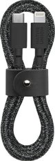 Native Union BELT Καλώδιο USB-C σε Lightning 1.2m, Υφασμάτινο, Μαύρο (BELT-KV-CL-CS-BK-2)