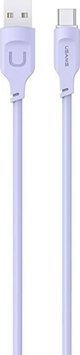 Καλώδιο USB Usams USB-A σε USB-C, 1.2m, Μωβ