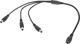 Καλώδιο Τροφοδοσίας DC 1x 2.1/5.5mm σε 3x Βύσματα DC 2.1/5.5mm LX3323, NoName