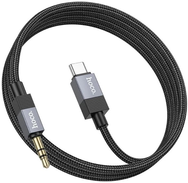 Καμπελ AUX Jack 3,5 mm (μεσκι) ντο USB C (μεσκι) Hoco 1 μ UPA32B τσανρυ