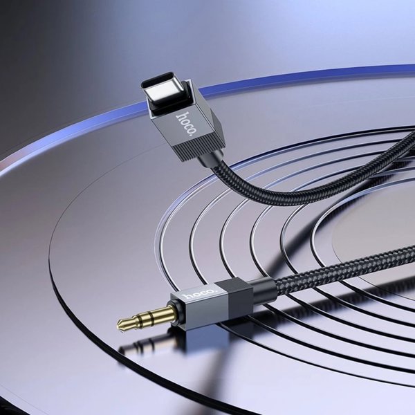 Καμπελ AUX Jack 3,5 mm (μεσκι) ντο USB C (μεσκι) Hoco 1 μ UPA32B τσανρυ