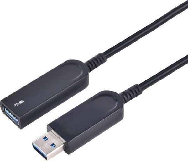 Καλώδιο MicroConnect USB-A σε USB-A 3.2 Gen 1, 20m, Μαύρο (USB3.0AAF20AOP)